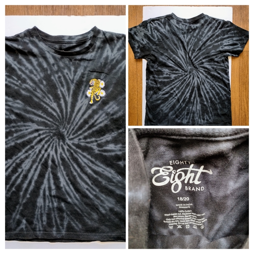 Eighty Eight Brand Size 18/20 T-shirt with Embroidered Tiger